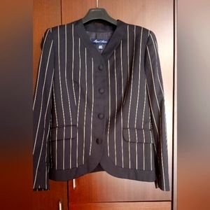 Miguel Adrover made in Italy dark blue blazer size 12